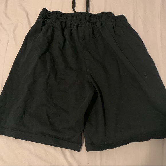 ESSENTIALS Black Drawstring Basic Shorts - Picture 2 of 3